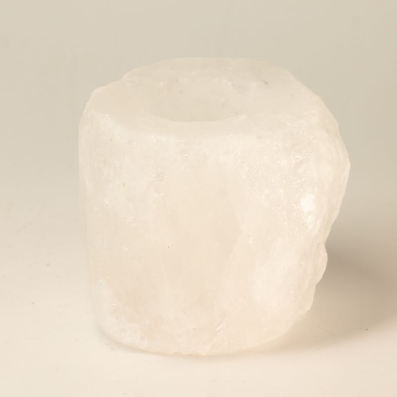 Porte-bougie en sel d'Himalaya Crystal Rock 600-800 g