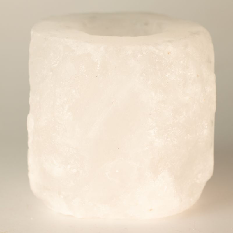 Porte-bougie en sel d'Himalaya Crystal Rock 600-800 g