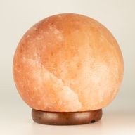 Lampe de sel en boule - Grand socle en bois 3-4 kg