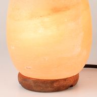 Lampe de sel en forme d'œuf - Base en bois
