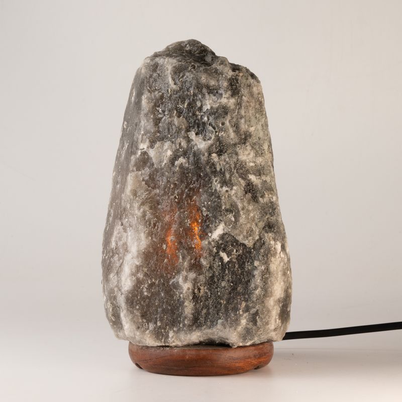 Lampe de sel naturelle grise de l'Himalaya - 3-5 kg