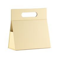Boîte cadeau à plat - Boîte à main (20 x 10 x 20 cm) - ivoire