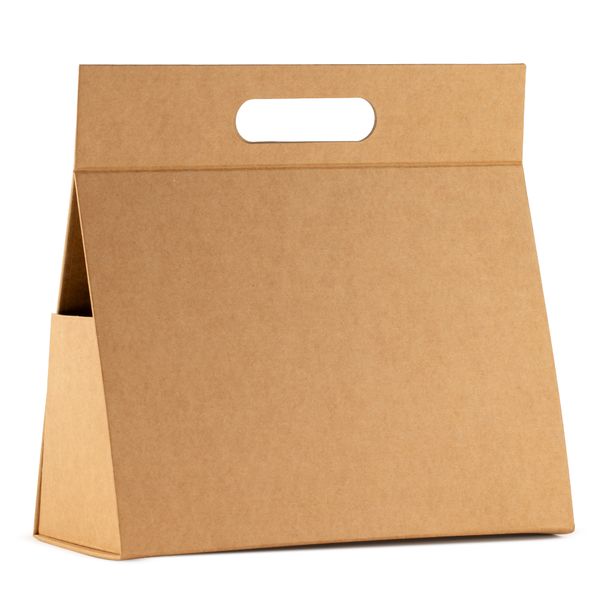 Boîte cadeau à plat - Grande boîte à main (28x12,5x26 cm) - Brun Craft