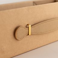 Boîte cadeau à plat - Forme boîte à vin (33,5x10x10,5 cm) - Kraft brun