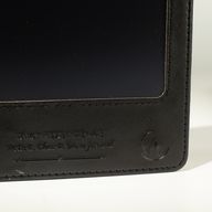 Cahier d'intention A5 - Écran LCD effaçable - Aspect cuir noir - 80 feuilles