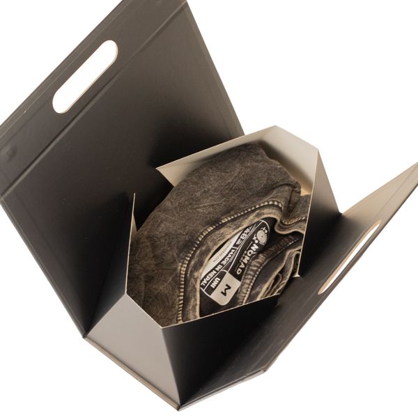 Boîte cadeau à plat - Boîte à main (20x10x20 cm) - Noir