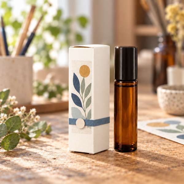Boîtes Kraft pour Roll-On 10ml - Blanc