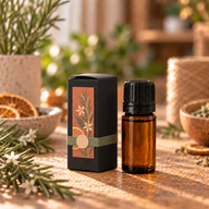 Boîte pour bouteille d'huile essentielle de 10 ml - noire