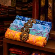 Sarong Bali imprimé en bloc - tropical