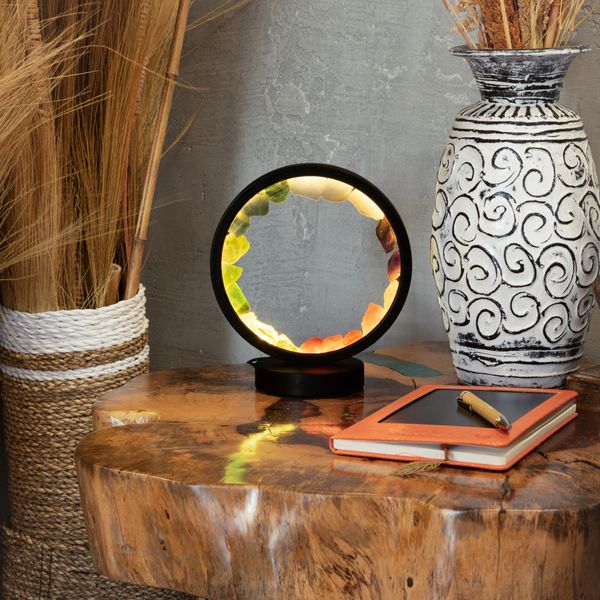 Lampe Halo en pierres précieuses