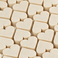 Savons pour invités Heart - Noix de coco