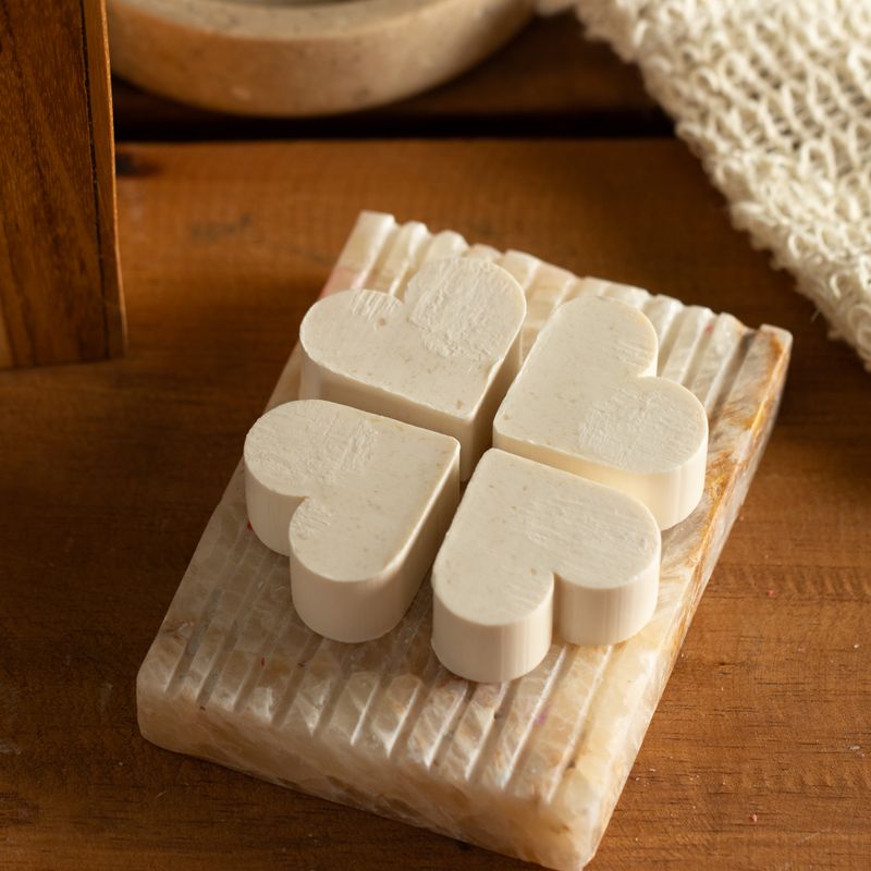 Savons pour invités Heart - Noix de coco