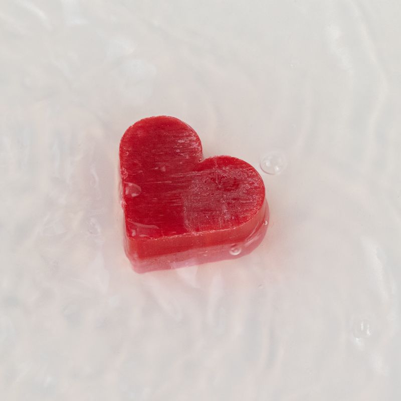 Heart Savons pour invités - Framboise
