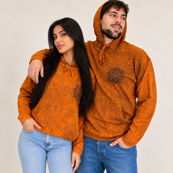 Nomad Sari – Sweats à capuche délavés effet pierre avec poche kangourou