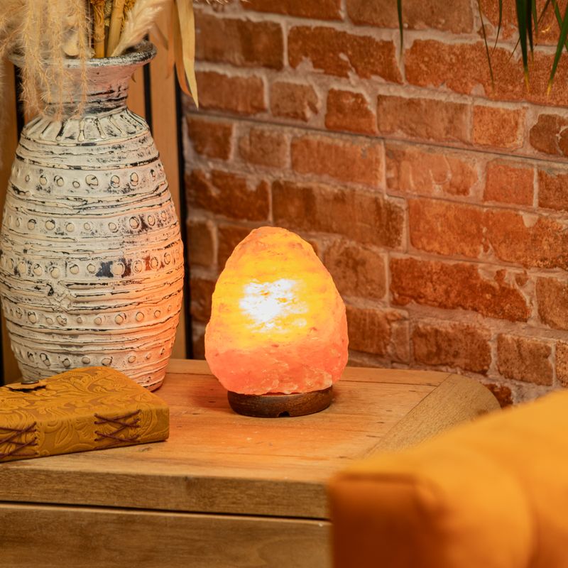 Lampe en sel naturel de qualité - et socle d'environ 2 à 3 kg