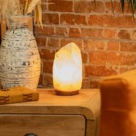 Lampe de sel Himalayan Crystal Rock – et base environ 2 à 3 kg