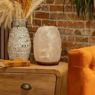 Lampe de sel Himalayan Crystal Rock - socle inclus, environ 8 à 10 kg