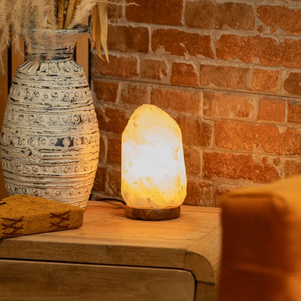 Lampe au Sel de l'Himalaya Roche de Cristal - environ 1,5 - 2 kg