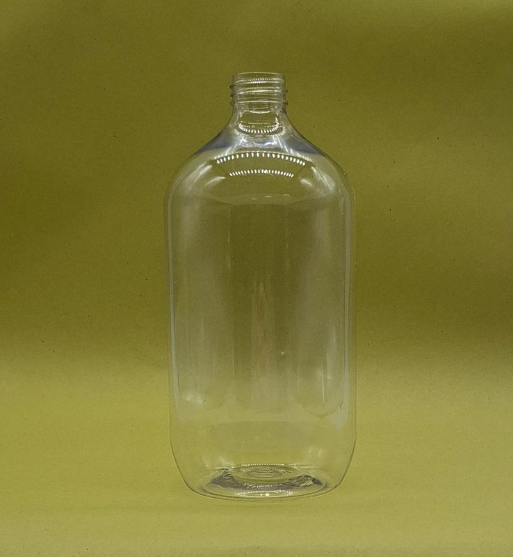 Flacon Boston en plastique transparent - 1000 ml