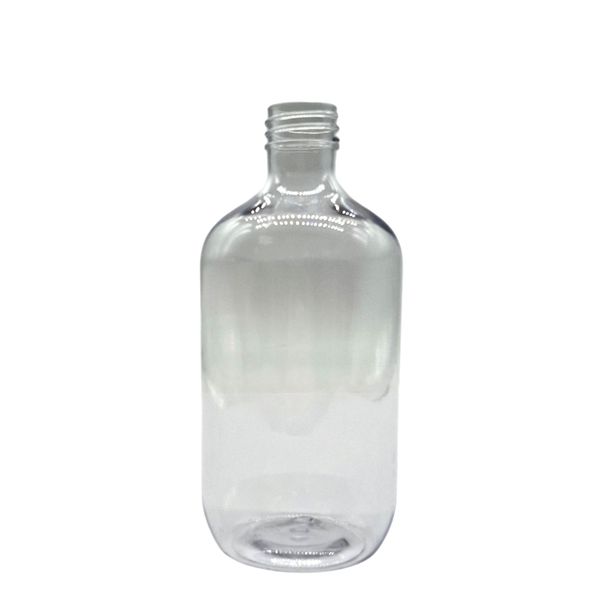 Bouteille Boston en Plastique Transparent de 500 ml