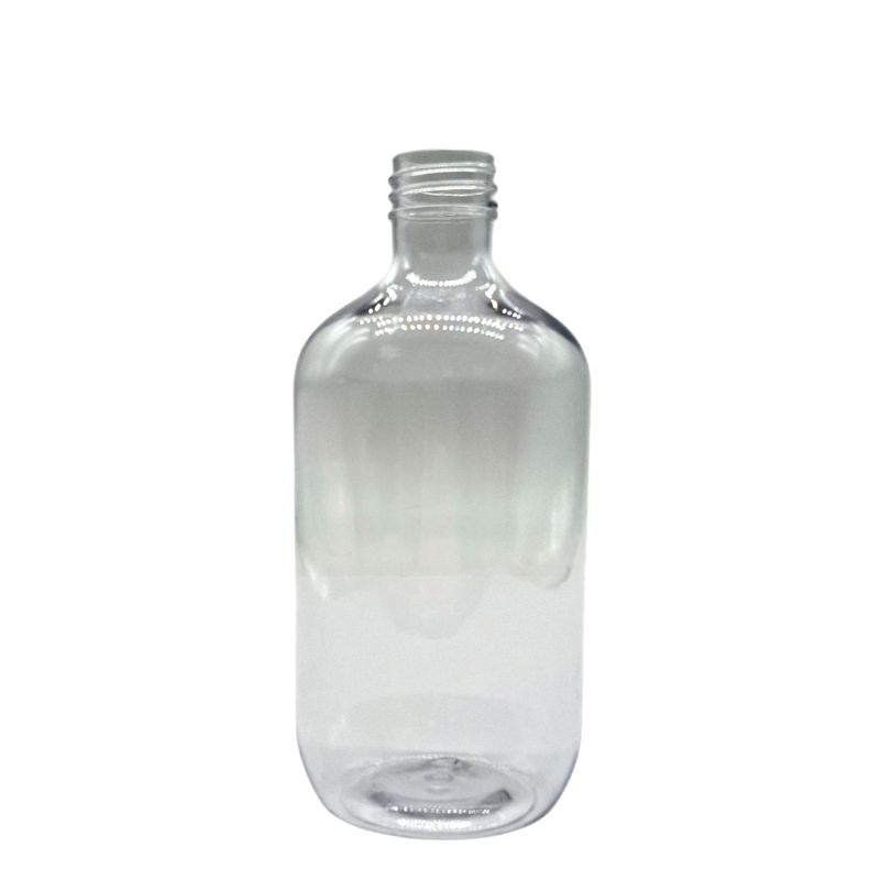 Flacon Boston en plastique transparent - 500 ml