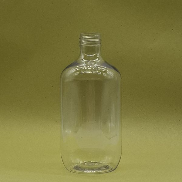 Bouteille Boston en Plastique Transparent de 500 ml