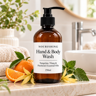 Gel lavant mains et corps White Label Mandarine, Ylang & Patchouli 250 ml