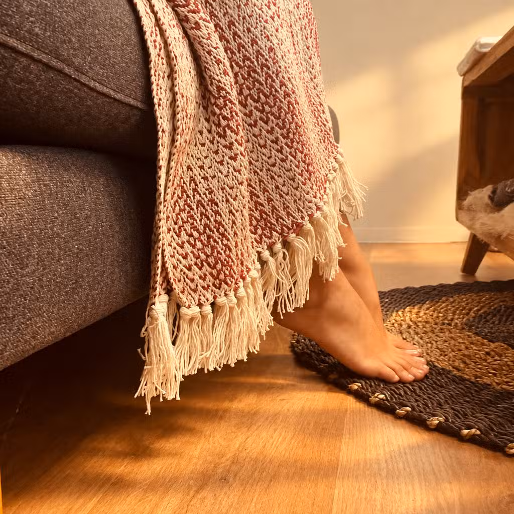 Plaids boho confort en coton