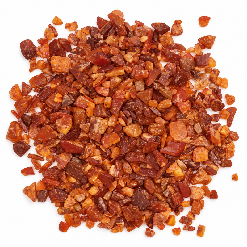 Éclats de pierre précieuse cornaline en vrac - 1 KG
