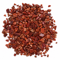 Éclats de pierre précieuse jaspe rouge en vrac - 1 kg