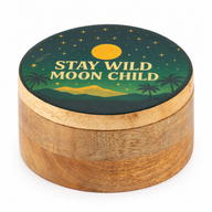 Boîte ronde émaillée - Stay Wild Moon Child