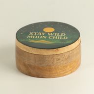 Boîte ronde émaillée - Stay Wild Moon Child