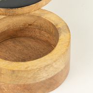 Boîte ronde émaillée - Boussole de vie