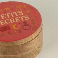 Boîte ronde émaillée - Petite Secrets