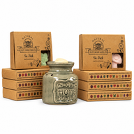 Pack de démarrage de fondants de cire de soja naturelle avec présentoir à 4 niveaux