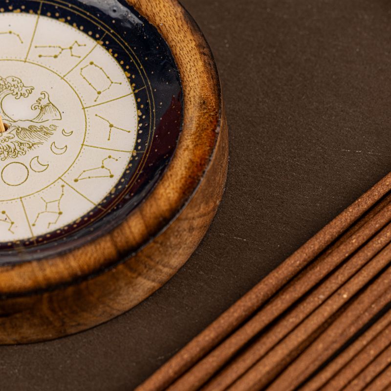 Mini coupelle et porte-encens Signe Astrologique - Vierge