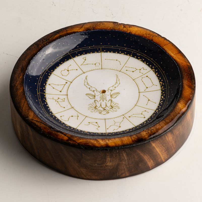 Mini coupelle et porte-encens Signe Astrologique - Capricorne