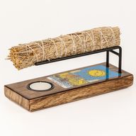 Grand brûleur pour bâton de sauge émaillé – La Lune