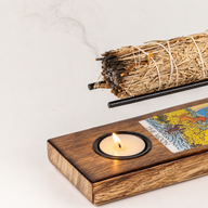Grand brûleur pour bâton de sauge émaillé – La Lune