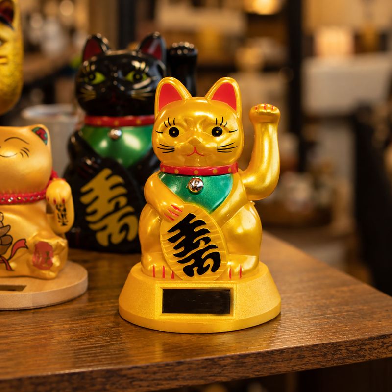 Chat Porte-Bonheur Solaire