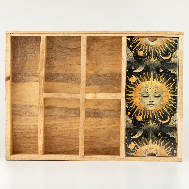 Plateau de Tarot Déesse du Soleil avec support de cartes
