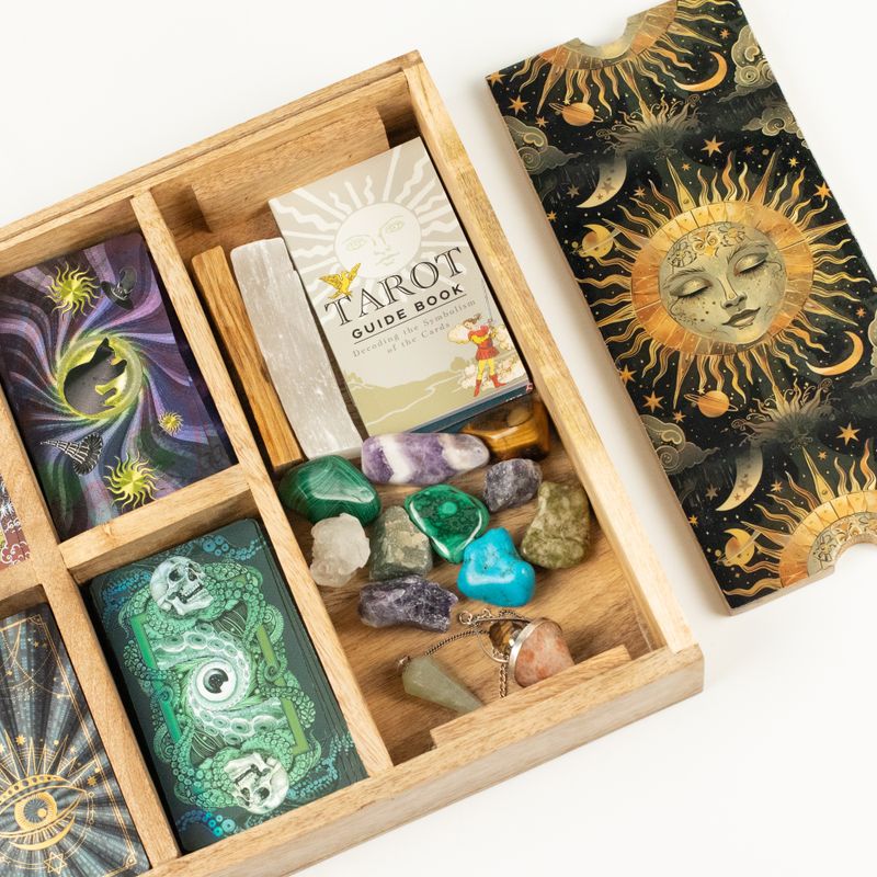 Plateau de Tarot Déesse du Soleil avec support de cartes