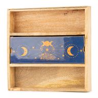 Plateau de Tarot Phases de la Lune Bleue avec porte-cartes