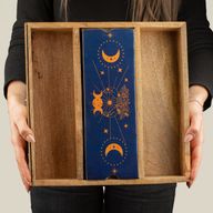 Plateau de Tarot Phases de la Lune Bleue avec porte-cartes