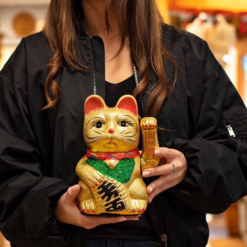 Chat Porte-Bonheur Maneki Neko – Grand Modèle