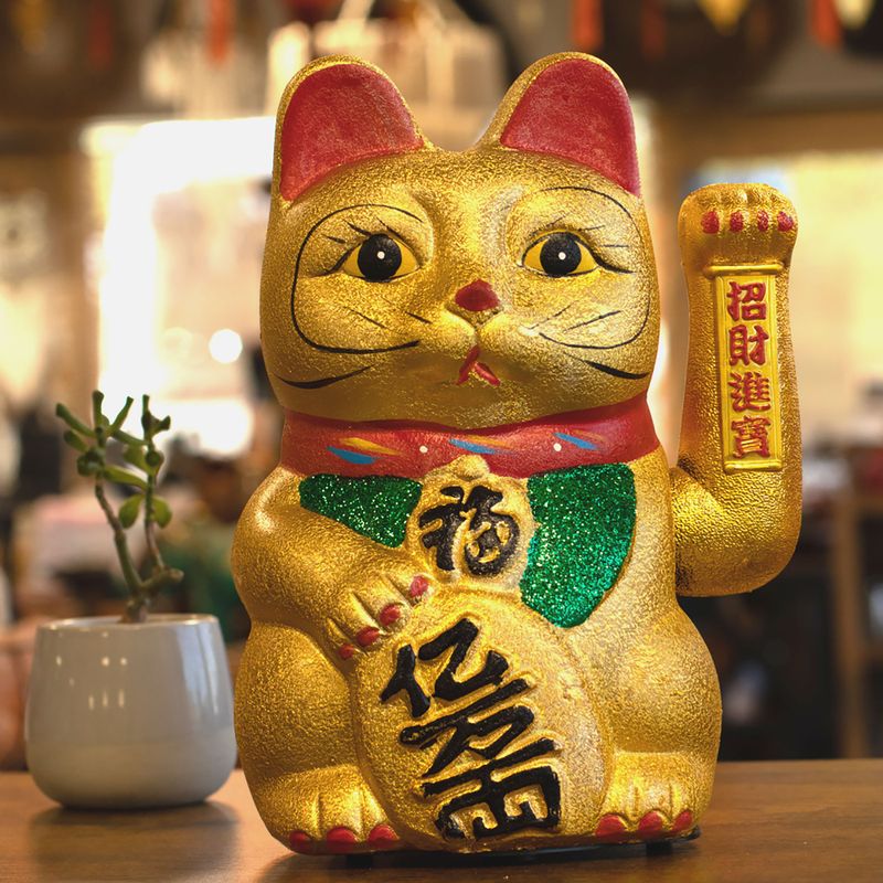 Très Grand Chat Porte-Bonheur Maneki-neko