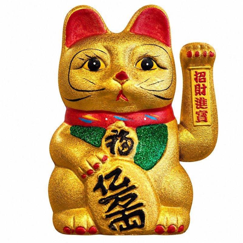 Très Grand Chat Porte-Bonheur Maneki-neko