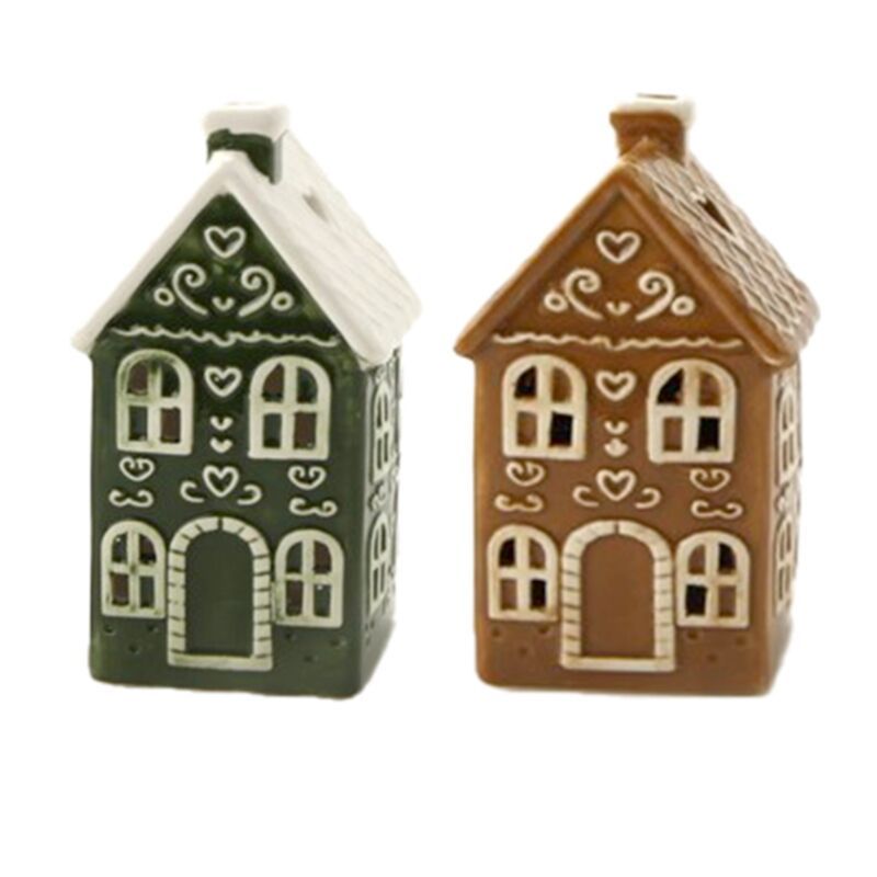 Bougeoir pour bougie chauffe-plat Maison en Pain d'Épices de Noël – Maison de Ville