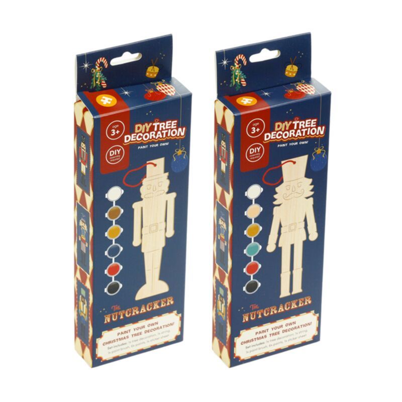 Décoration de Noël à peindre soi-même – Casse-Noisette – Kit créatif DIY pour sapin de Noël