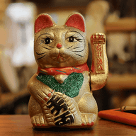 Grand Chat Porte-Bonheur Maneki-neko